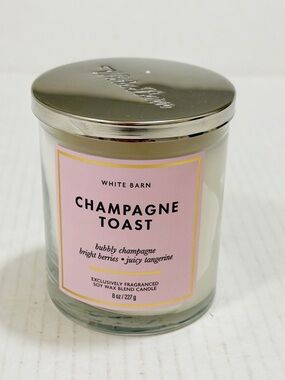 New Bath and body works Champagne Toast Single Wick Candle